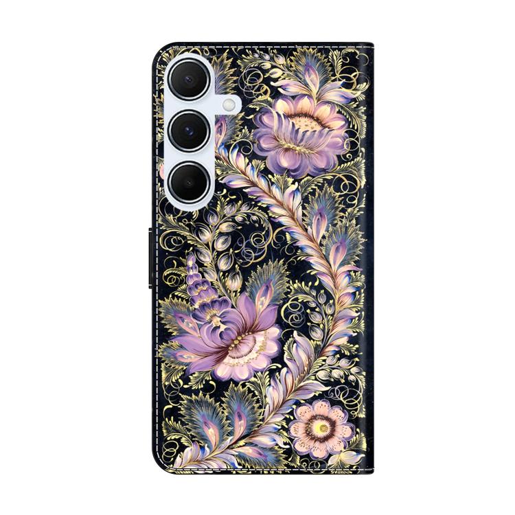 For Samsung Galaxy A24 4G Crystal-Like Painted Vegan Leather Phone Case