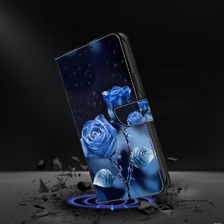 For Samsung Galaxy A24 4G Crystal-Like Painted Vegan Leather Phone Case