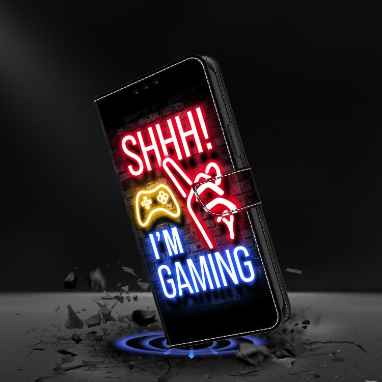 For Samsung Galaxy A24 4G Crystal-Like Painted Vegan Leather Phone Case