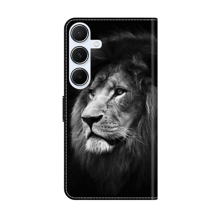 For Samsung Galaxy A24 4G Crystal-Like Painted Vegan Leather Phone Case