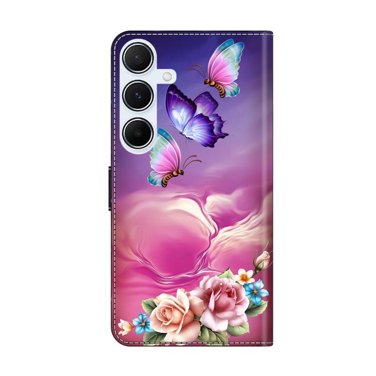 For Samsung Galaxy A25 5G Crystal-Like Painted Vegan Leather Phone Case