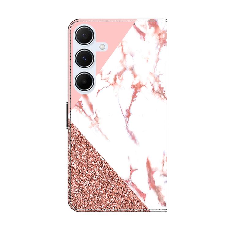 For Samsung Galaxy A25 5G Crystal-Like Painted Vegan Leather Phone Case