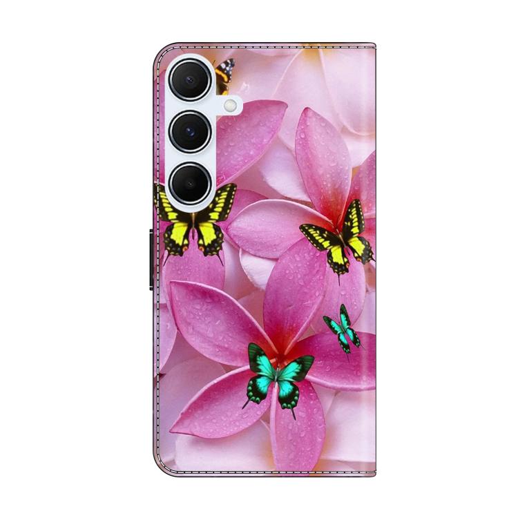 For Samsung Galaxy A55 5G Crystal-Like Painted Vegan Leather Phone Case