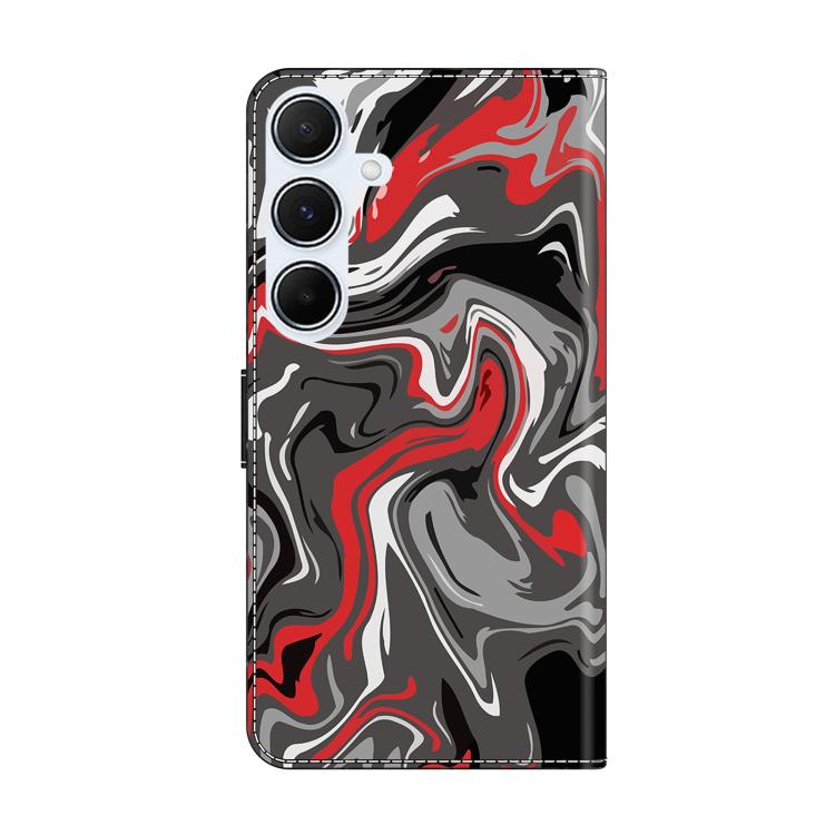 For Samsung Galaxy A55 5G Crystal-Like Painted Vegan Leather Phone Case