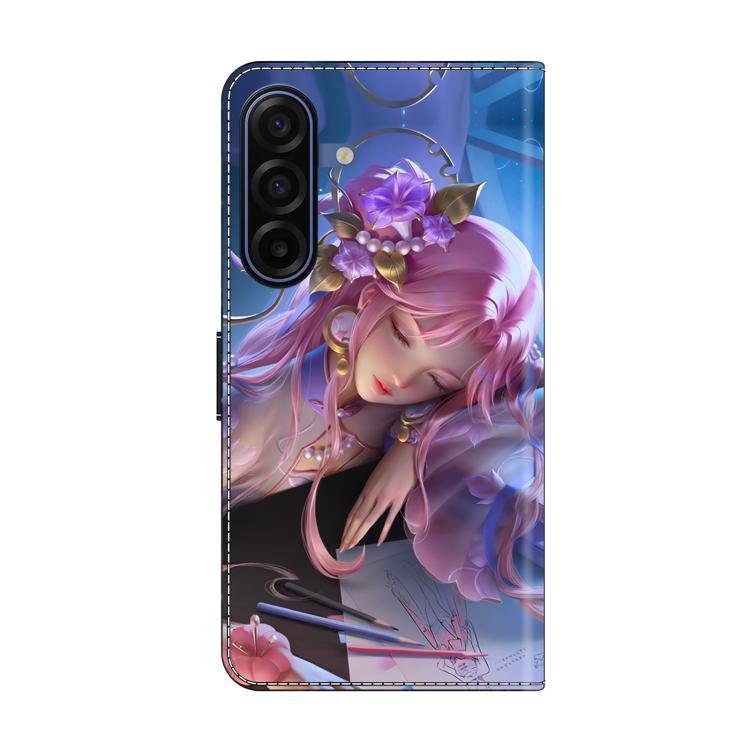 For Samsung Galaxy A17 / A26 5G Crystal-Like Painted Vegan Leather Phone Case