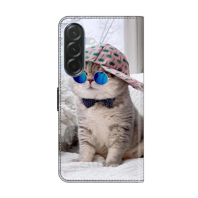 For Samsung Galaxy A36 / A56 5G Crystal-Like Painted Vegan Leather Phone Case