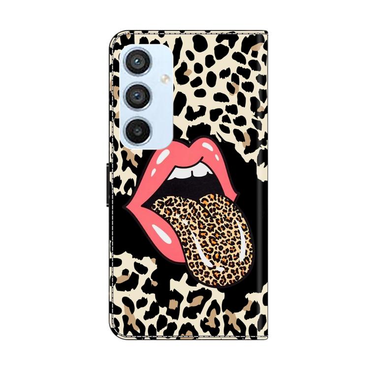 For Samsung Galaxy A54 5G Crystal-Like Painted Vegan Leather Phone Case