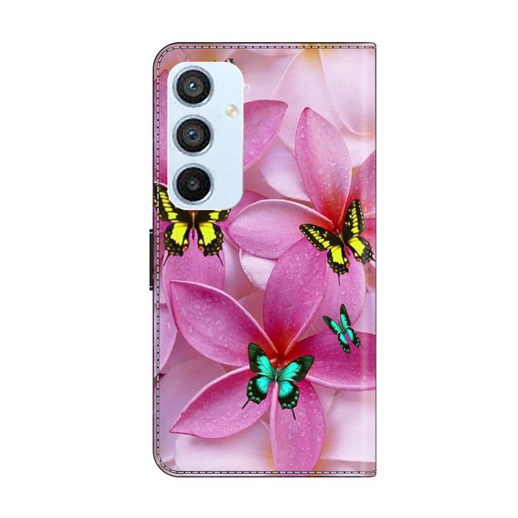 For Samsung Galaxy A54 5G Crystal-Like Painted Vegan Leather Phone Case
