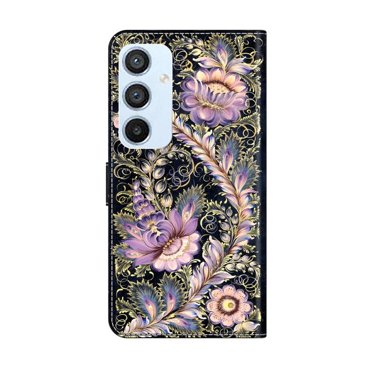 For Samsung Galaxy A54 5G Crystal-Like Painted Vegan Leather Phone Case