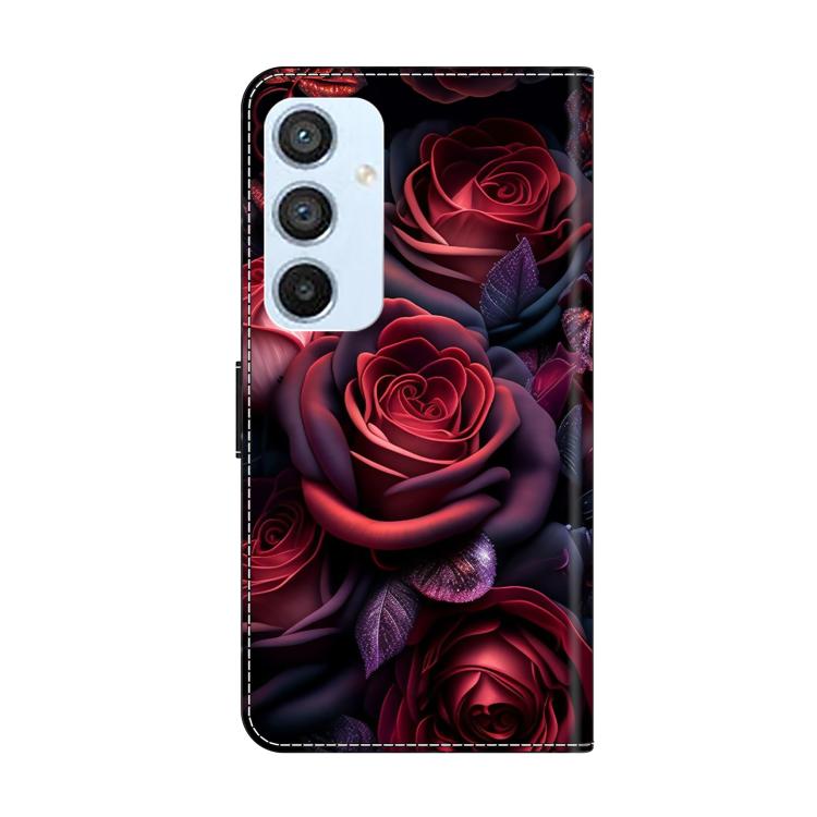 For Samsung Galaxy A54 5G Crystal-Like Painted Vegan Leather Phone Case
