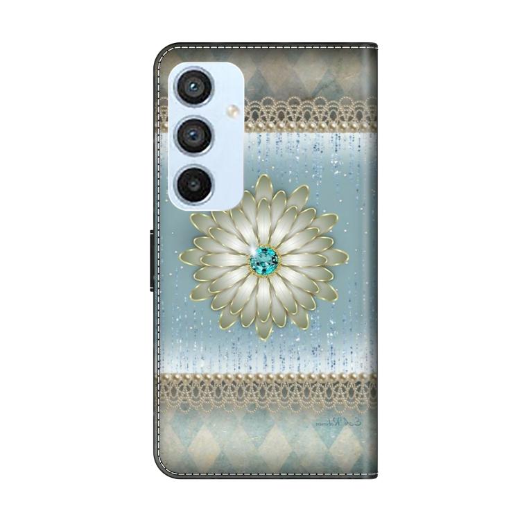 For Samsung Galaxy A54 5G Crystal-Like Painted Vegan Leather Phone Case