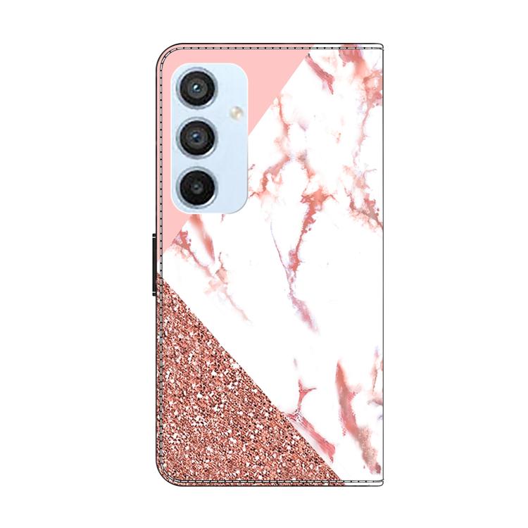 For Samsung Galaxy A54 5G Crystal-Like Painted Vegan Leather Phone Case