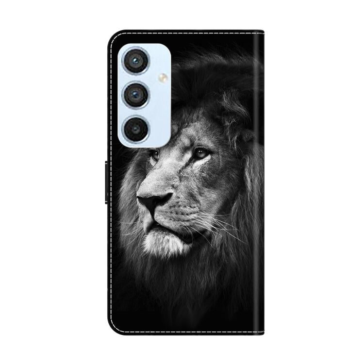 For Samsung Galaxy A54 5G Crystal-Like Painted Vegan Leather Phone Case