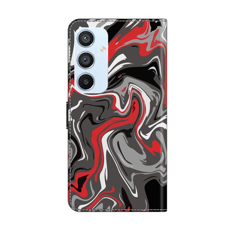 For Samsung Galaxy A54 5G Crystal-Like Painted Vegan Leather Phone Case