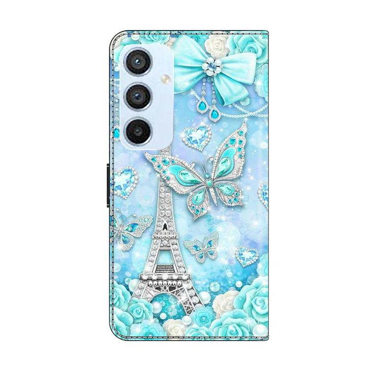 For Samsung Galaxy A54 5G Crystal-Like Painted Vegan Leather Phone Case