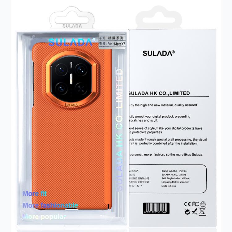 For Huawei Mate X7 SULADA Kevlar Grid Patterned Skin Feel Phone Case