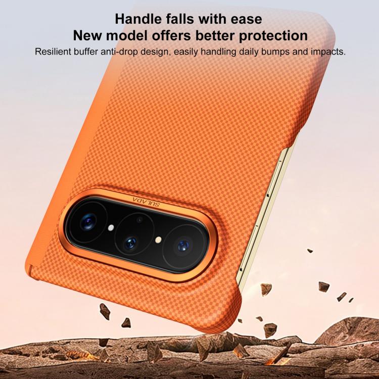 For Huawei Pura X Max SULADA Kevlar Grid Patterned Skin Feel Phone Case
