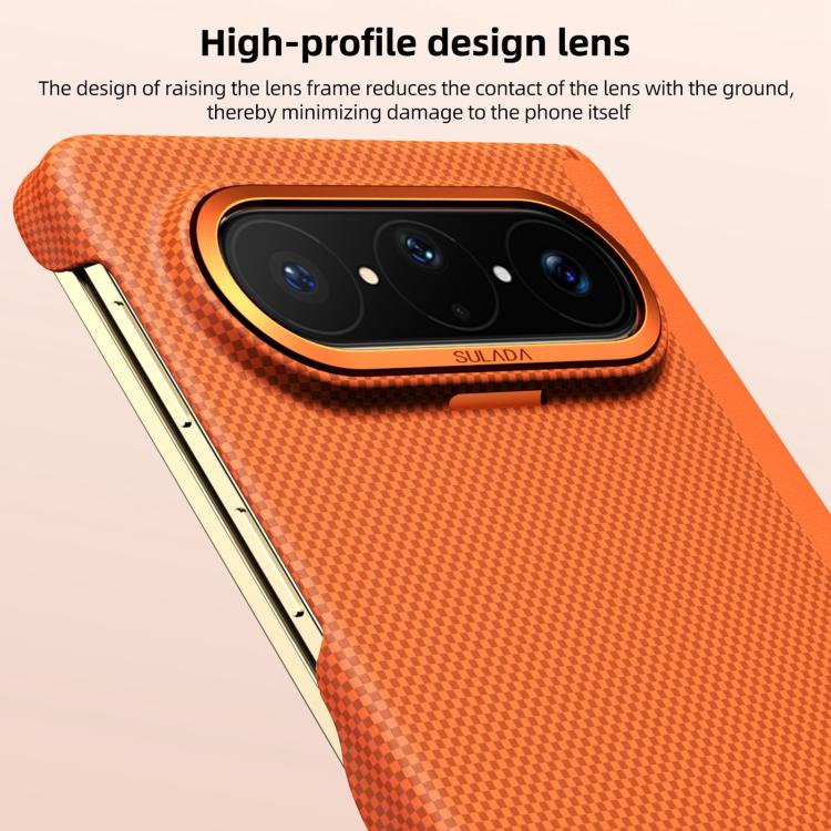 For Huawei Pura X Max SULADA Kevlar Grid Patterned Skin Feel Phone Case