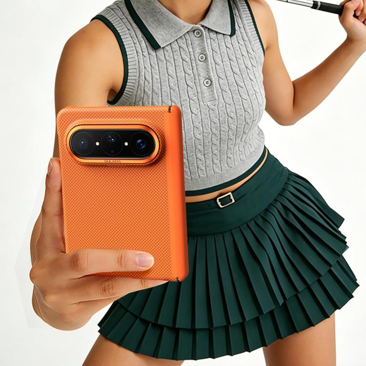 For Huawei Pura X Max SULADA Kevlar Grid Patterned Skin Feel Phone Case