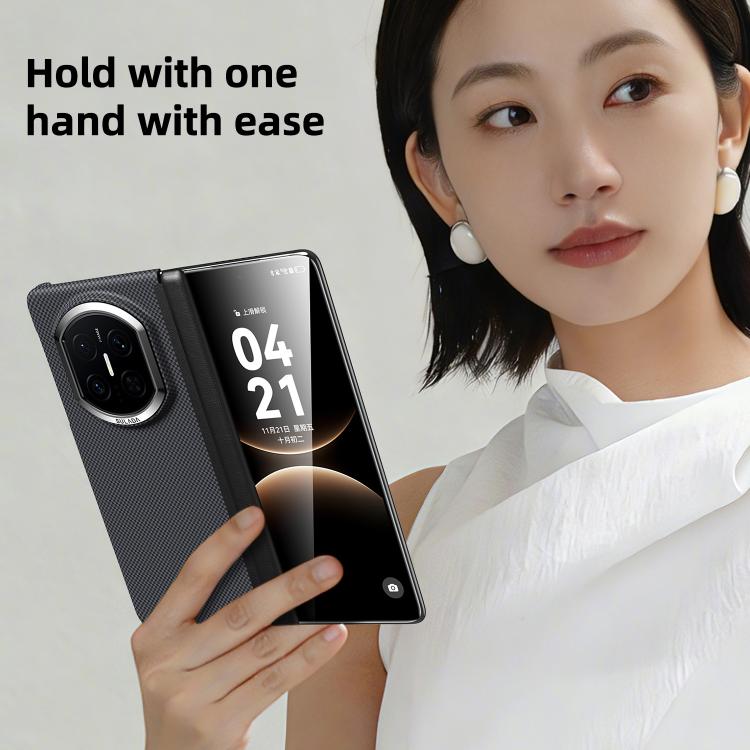 For Huawei Mate X7 SULADA Kevlar Grid Patterned Skin Feel Magnetic Phone Case