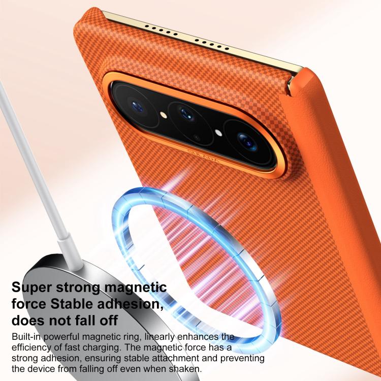 For Huawei Pura X Max SULADA Kevlar Grid Patterned Skin Feel Magnetic Phone Case