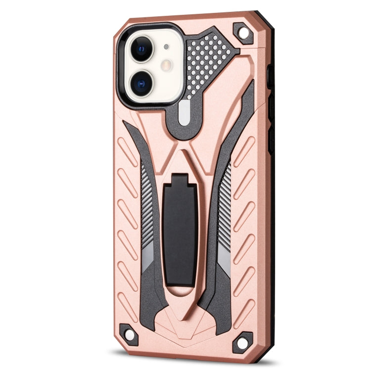 For iPhone 12 mini Shockproof TPU + PC Protective Case with Holder