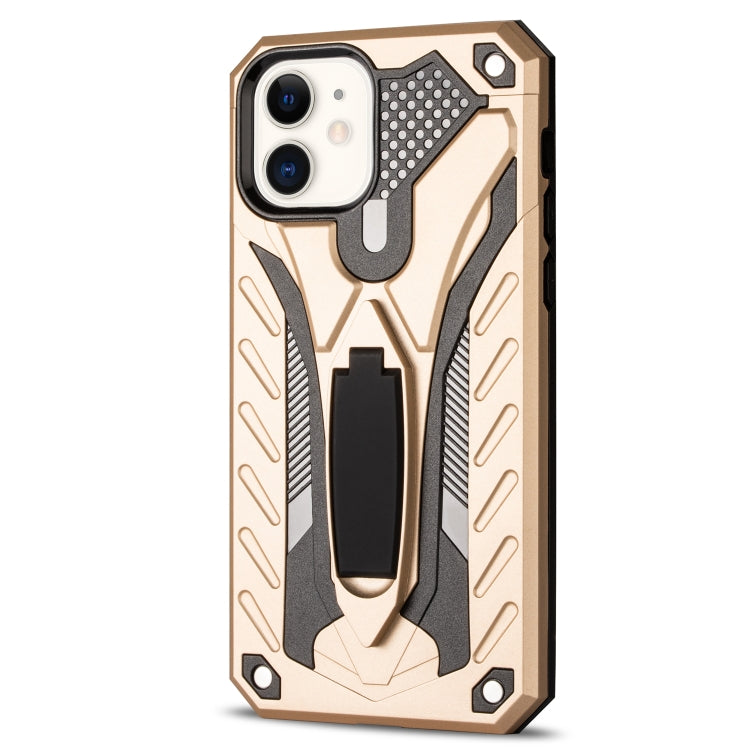 For iPhone 12 mini Shockproof TPU + PC Protective Case with Holder