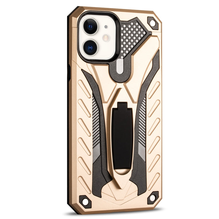 For iPhone 12 mini Shockproof TPU + PC Protective Case with Holder
