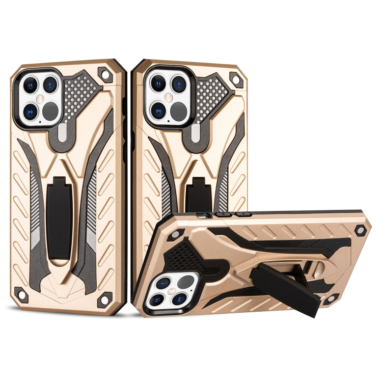 For iPhone 12 / 12 Pro Shockproof TPU + PC Protective Case with Holder