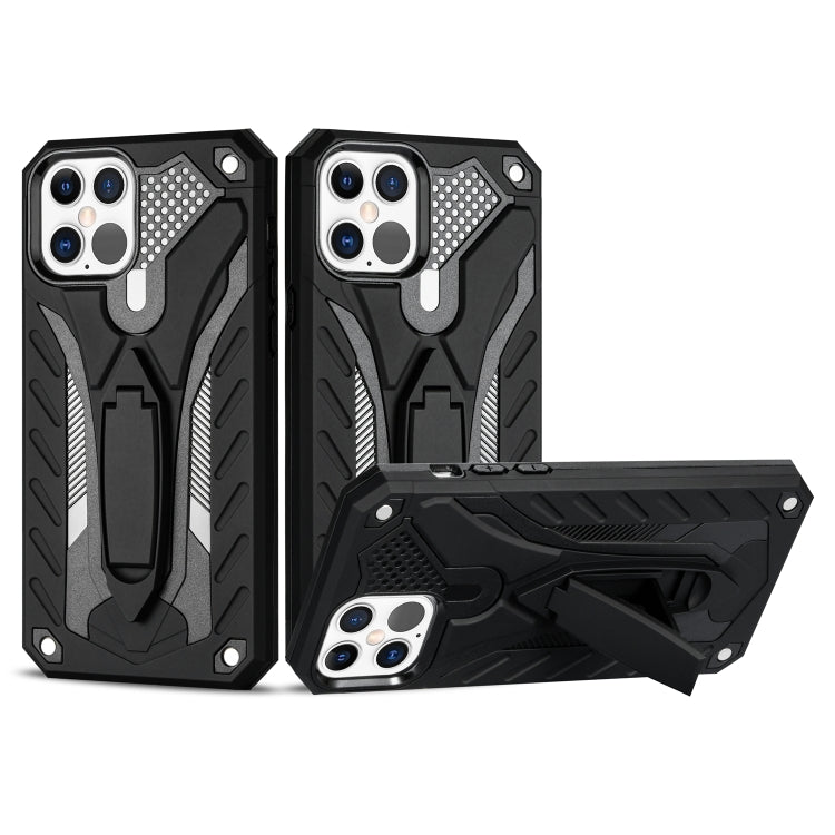 For iPhone 12 / 12 Pro Shockproof TPU + PC Protective Case with Holder