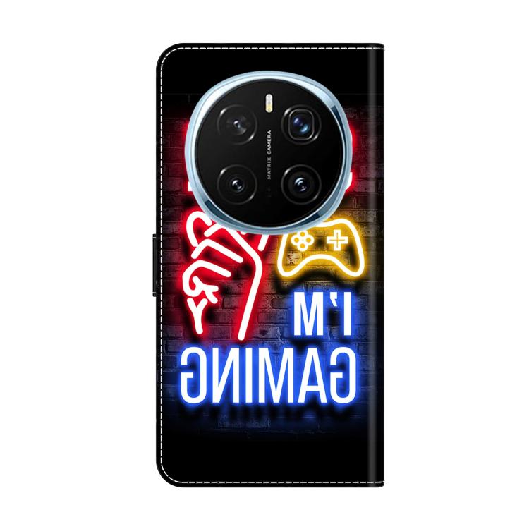 For Honor Magic7 Pro Crystal-Like Painted Vegan Leather Phone Case