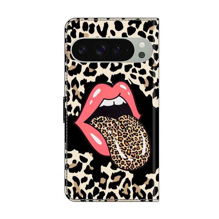 For Google Pixel 9 Pro Crystal-Like Painted Vegan Leather Phone Case