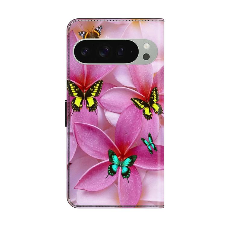 For Google Pixel 9 Pro Crystal-Like Painted Vegan Leather Phone Case