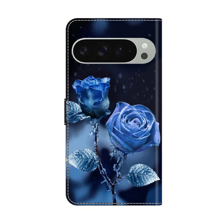 For Google Pixel 9 Pro Crystal-Like Painted Vegan Leather Phone Case