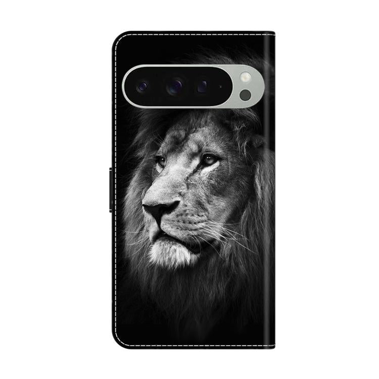 For Google Pixel 9 Pro Crystal-Like Painted Vegan Leather Phone Case