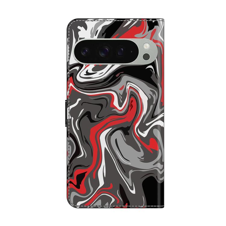 For Google Pixel 9 Pro Crystal-Like Painted Vegan Leather Phone Case