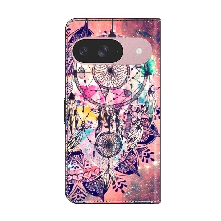 For Google Pixel 9 Crystal-Like Painted Vegan Leather Phone Case