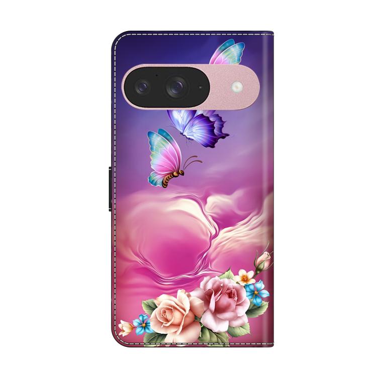 For Google Pixel 9 Crystal-Like Painted Vegan Leather Phone Case