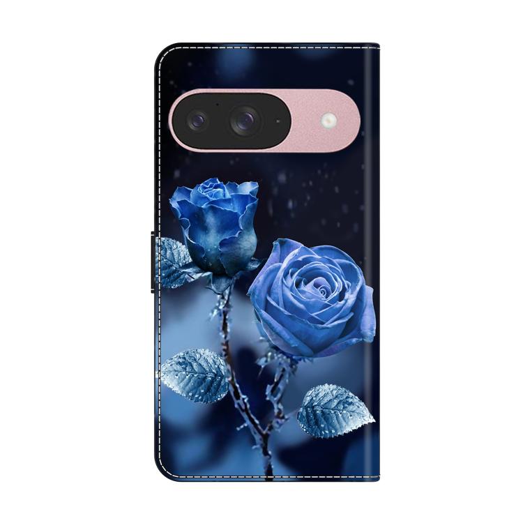 For Google Pixel 9 Crystal-Like Painted Vegan Leather Phone Case