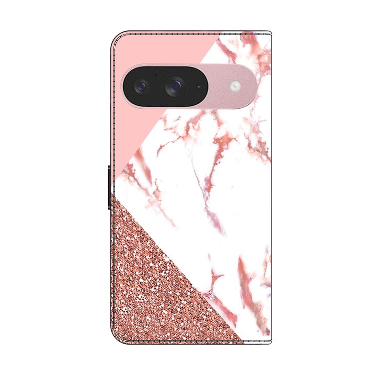 For Google Pixel 9 Crystal-Like Painted Vegan Leather Phone Case