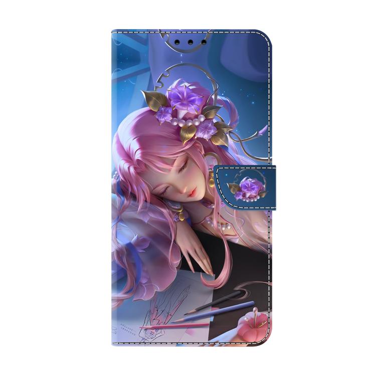 For Google Pixel 9 Crystal-Like Painted Vegan Leather Phone Case