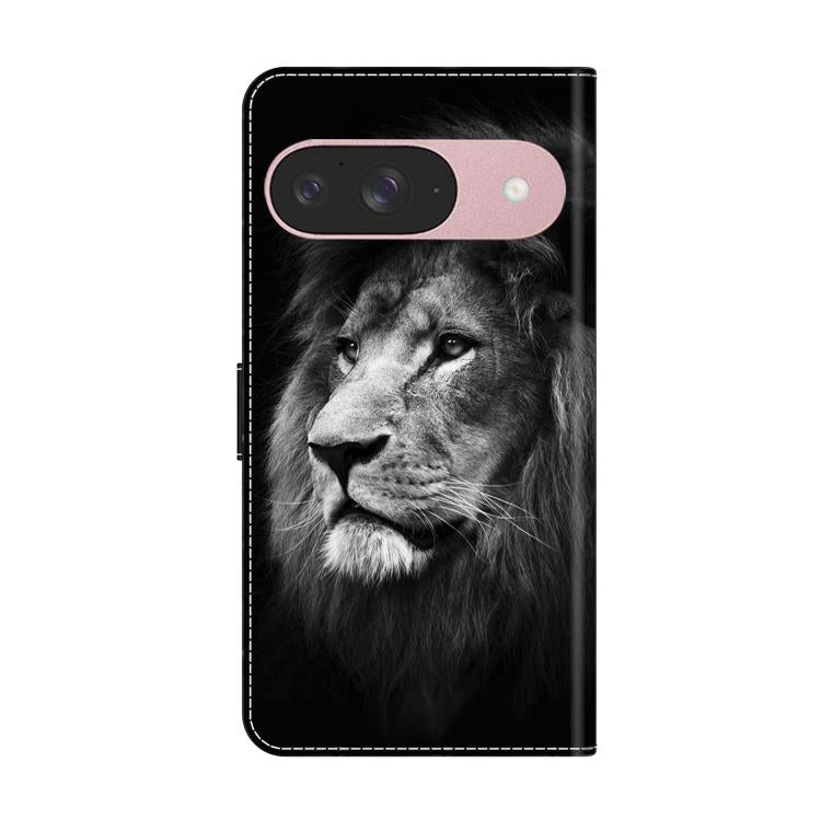 For Google Pixel 9 Crystal-Like Painted Vegan Leather Phone Case
