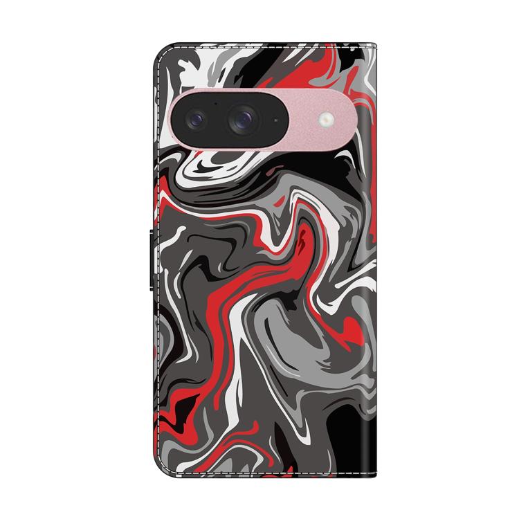 For Google Pixel 9 Crystal-Like Painted Vegan Leather Phone Case