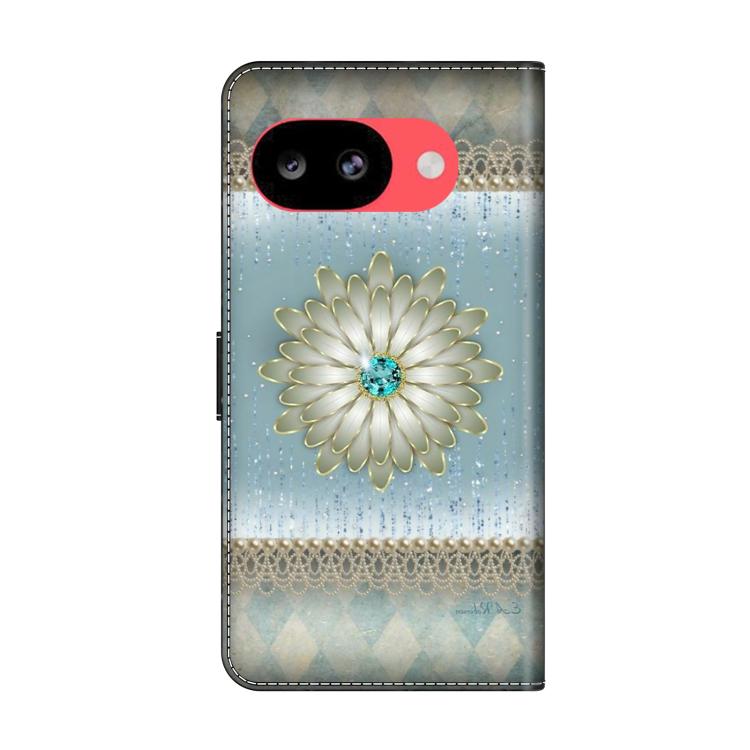 For Google Pixel 10a Crystal-Like Painted Vegan Leather Phone Case