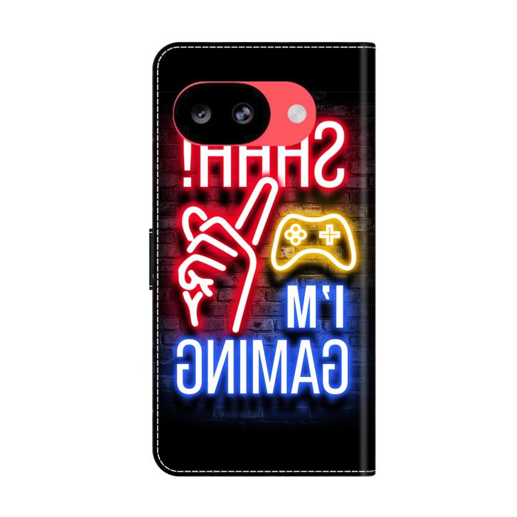 For Google Pixel 10a Crystal-Like Painted Vegan Leather Phone Case