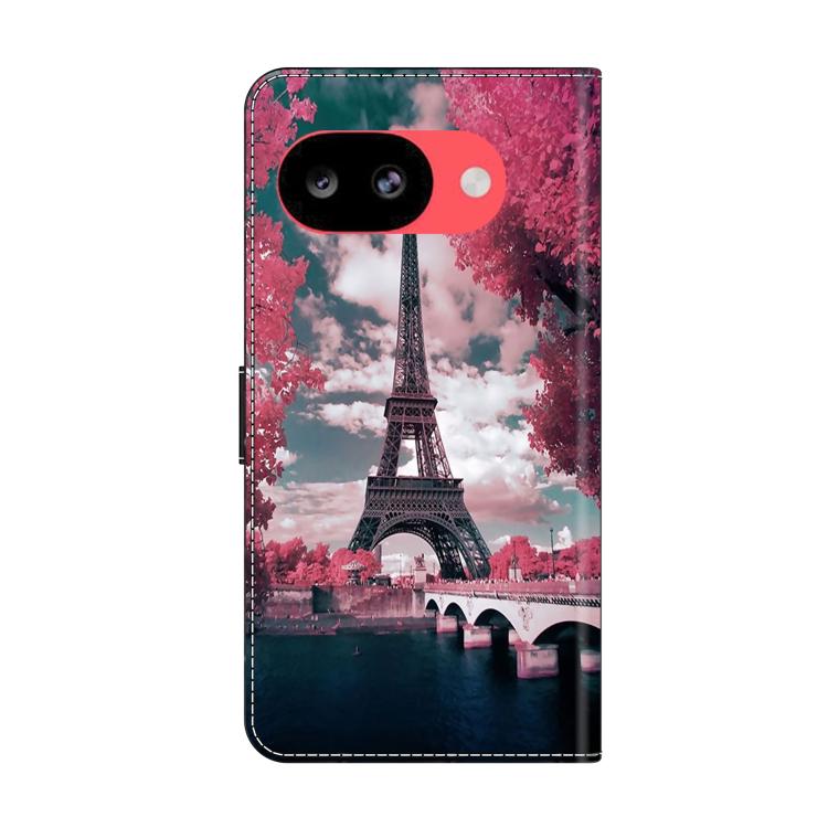 For Google Pixel 10a Crystal-Like Painted Vegan Leather Phone Case