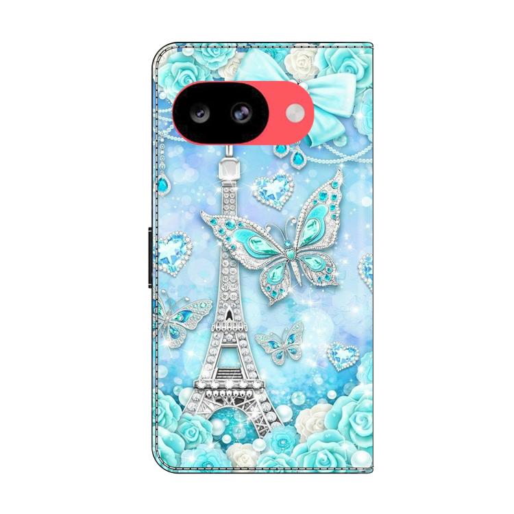 For Google Pixel 10a Crystal-Like Painted Vegan Leather Phone Case