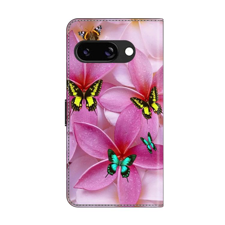 For Google Pixel 9a Crystal-Like Painted Vegan Leather Phone Case