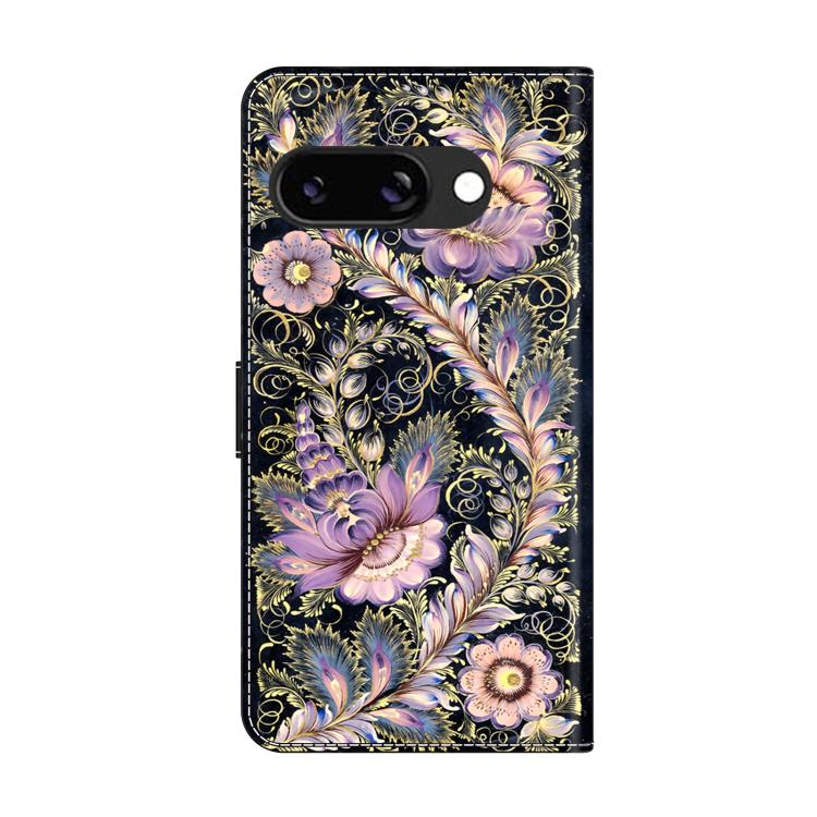 For Google Pixel 9a Crystal-Like Painted Vegan Leather Phone Case