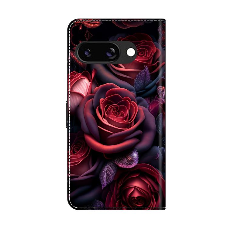 For Google Pixel 9a Crystal-Like Painted Vegan Leather Phone Case